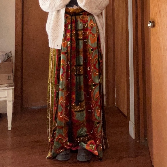 VINTAGE LANVIN velvet maxi-skirt - Picture 9 of 9